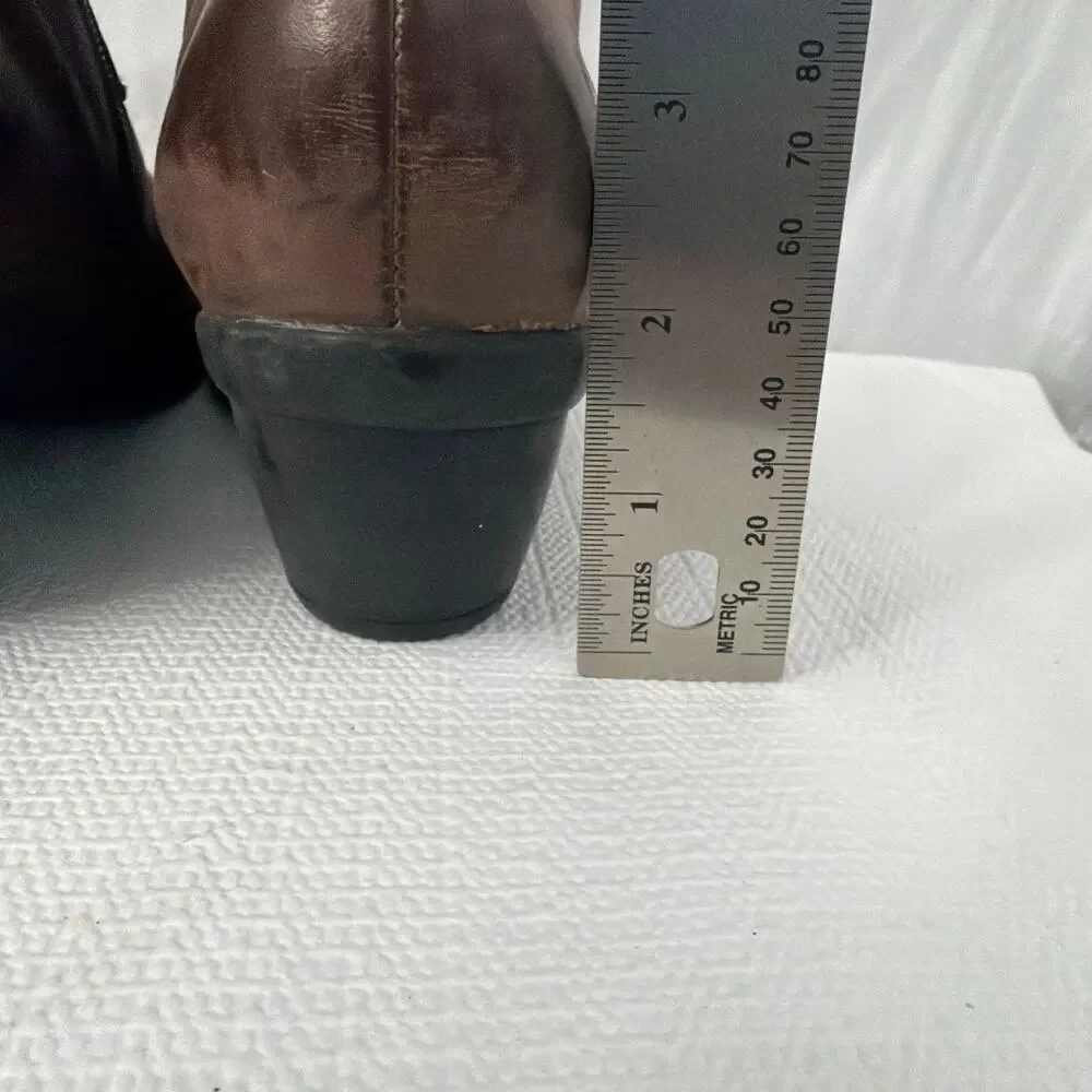 Naot Legend Ankle Boots Womens 10 Brown Leather Boho